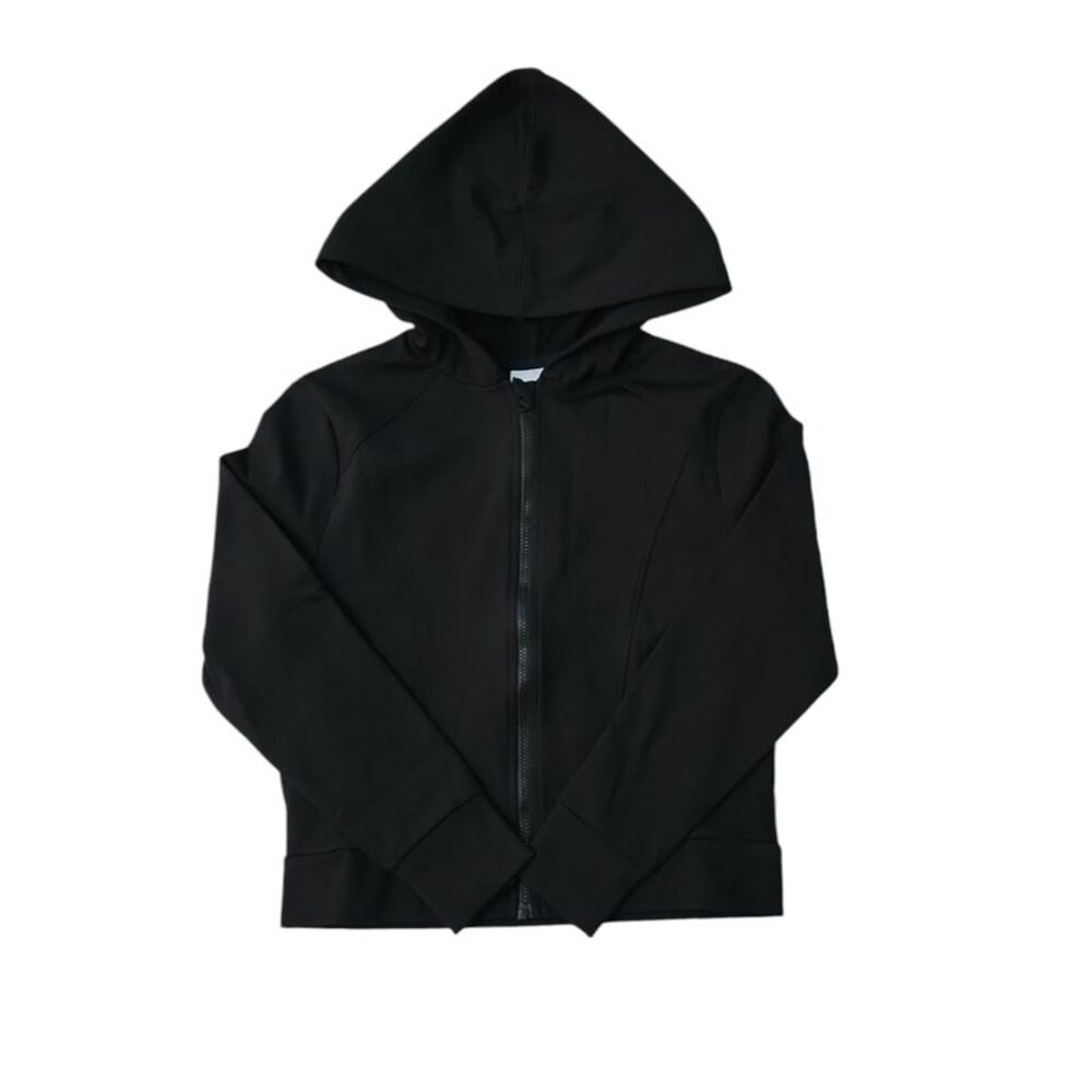 Member's Mark Girls Thumbhole Cuff Soft Stretch Active Full-Zip Jacket - Black